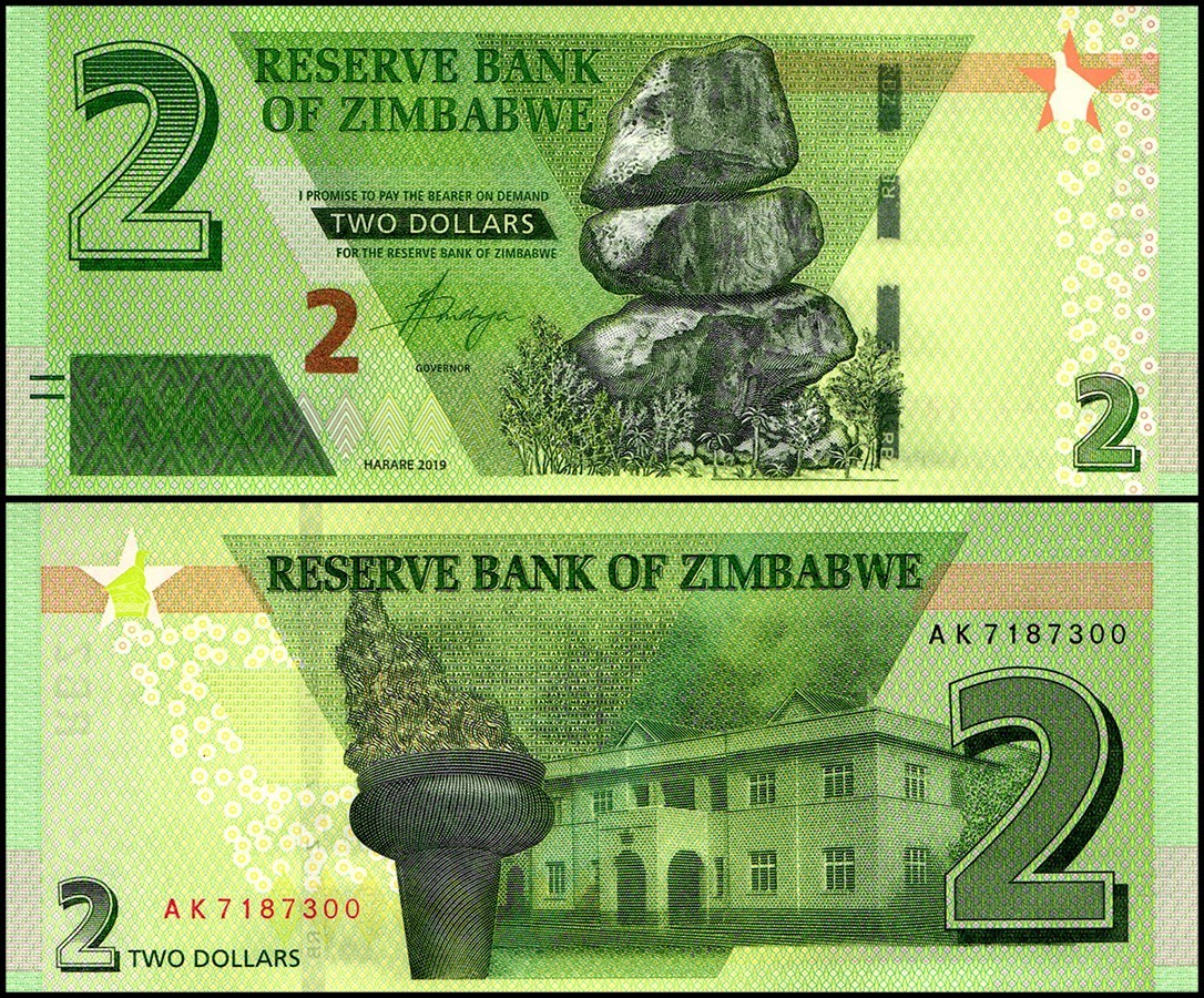 ジンバブエ】2ドル （５次紙幣） – 紙幣館オンラインショップ